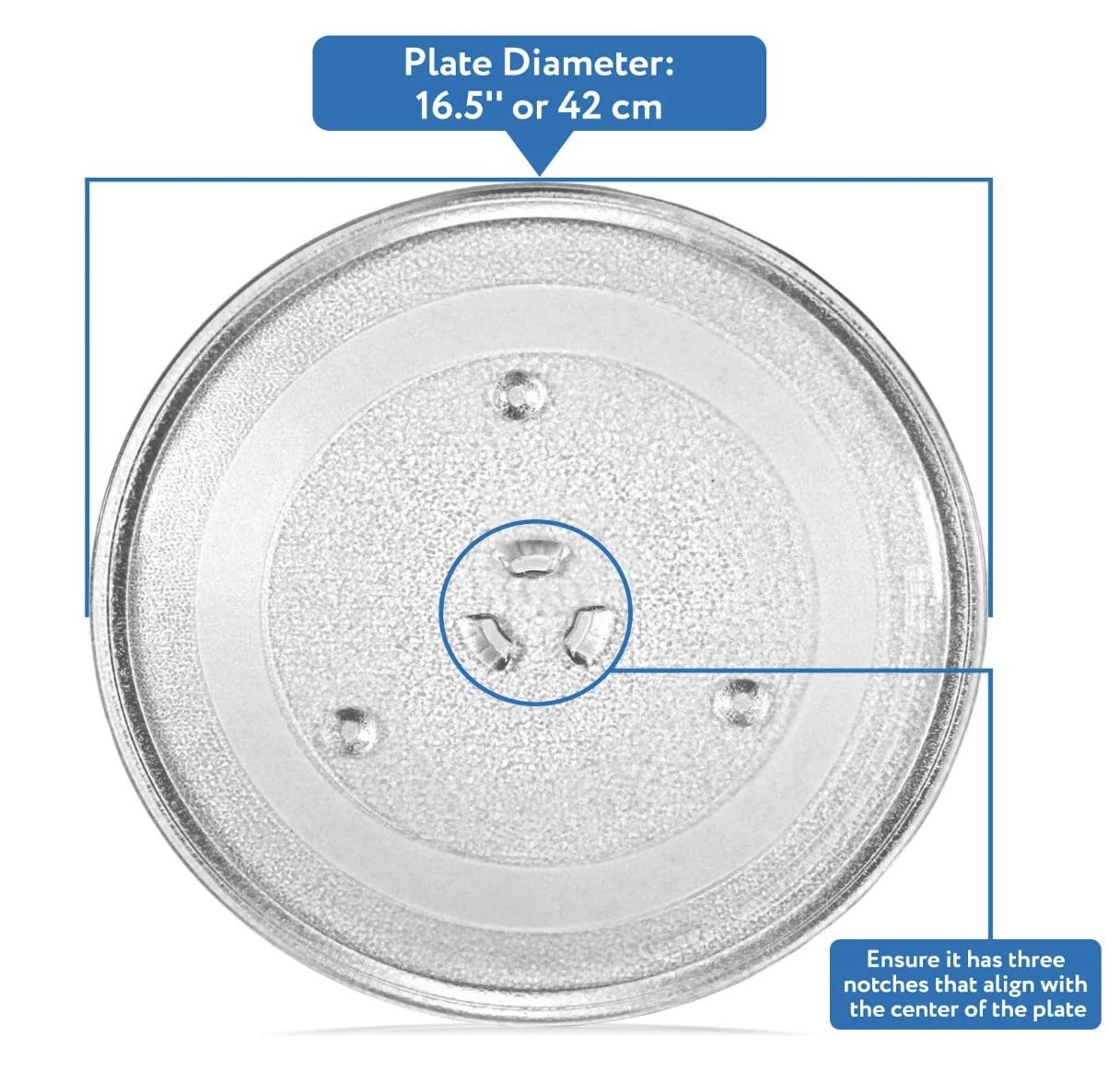 *NEW* 16.5’’ Panasonic Compatible Microwave Glass Plate/Microwave Glass Turntable Plate 