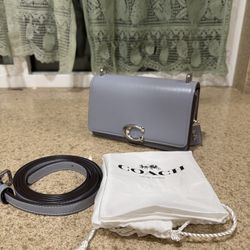 Coach 1941 Bandit Crossbody Bag in Silver/Grey Blue 