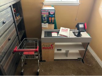 Melissa and doug grocery store and shopping cart