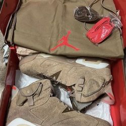 Air Jordan 6 Travis Scott khaki  Sz 14
