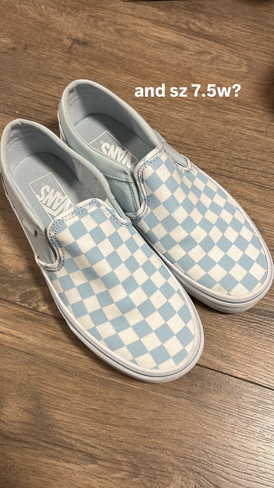 Blue Checkered Vans