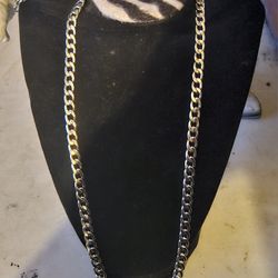 Chain With Bracelet Stainless Steel 24" 8"