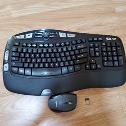 Logitech Wireless Keyboard And Mouse (With Dongle)