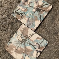 Two Matching Canvas Decor 