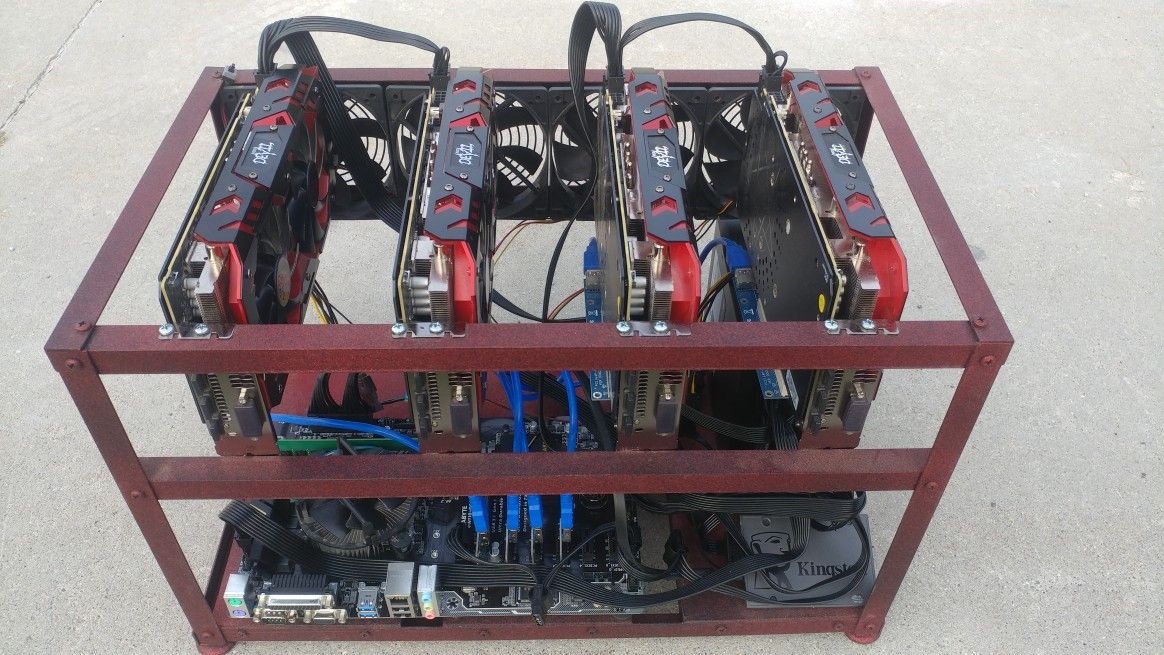 Cryptocurrency mining rig mini rx580 etherium