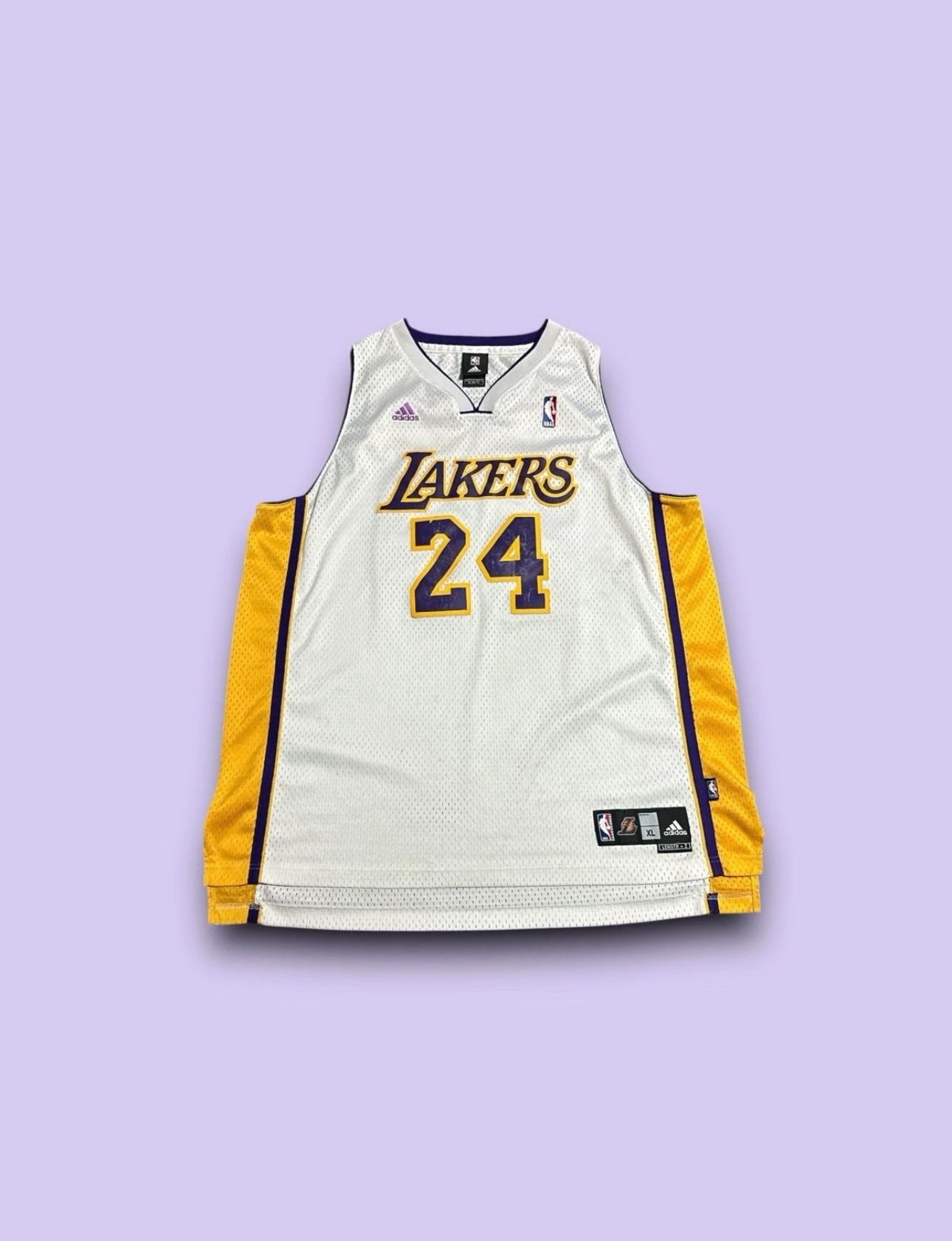 Adidas Kobe Bryant Los Angeles LA Lakers NBA Stitched Sewn Jersey Size XL