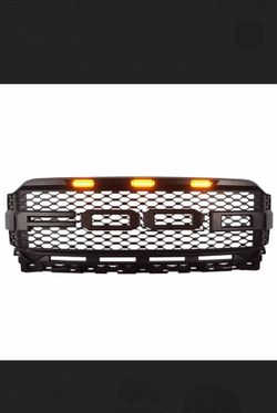 Ford F150 Grill 2021 2022 W/ Lights & Letters Raptor Style