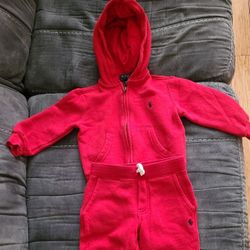Polo Ralph Lauren Toddler Boy Red Sweatsuit 3T