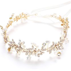 Bridal Headpiece Crystal Floral Tiara