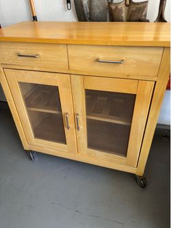 Solid wood cabinet very nice