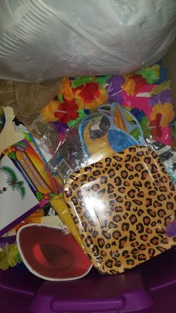 Party supplies luau