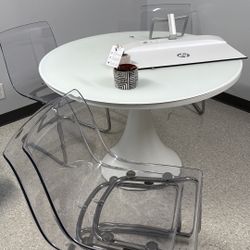 Office Table And 4 Chairs 