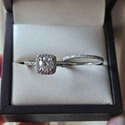 Valina 1 Ct. Diamond Ring 14 K With Band