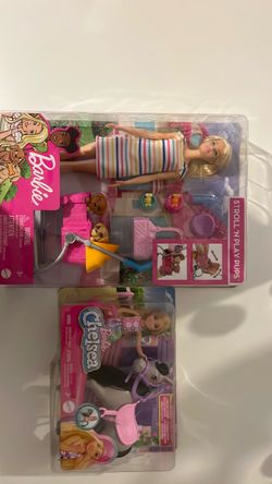 Barbie Stroll 'N Play Pups & Chelsea Doll Set