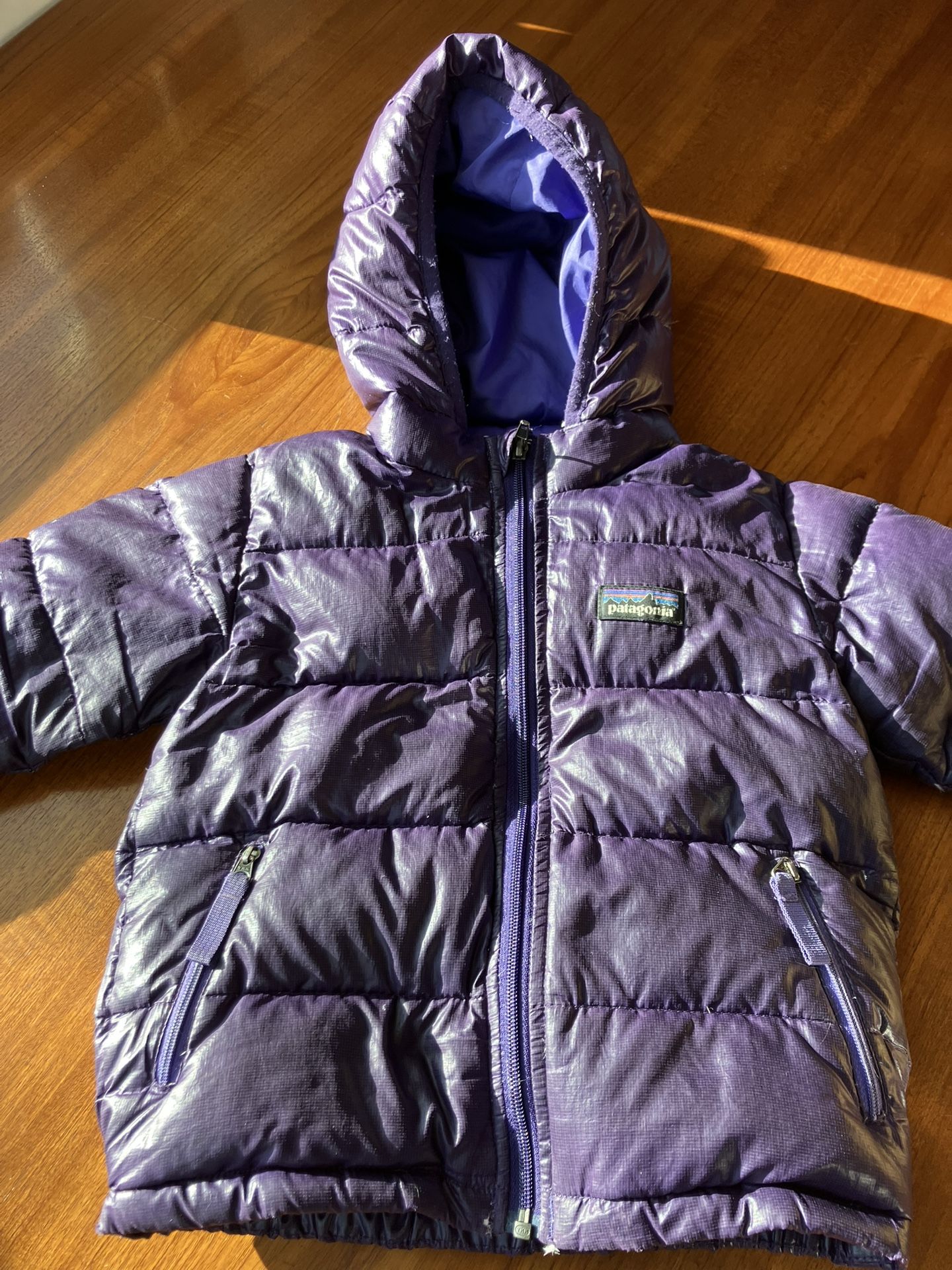 Patagonia puffer jacket 3-4T purple