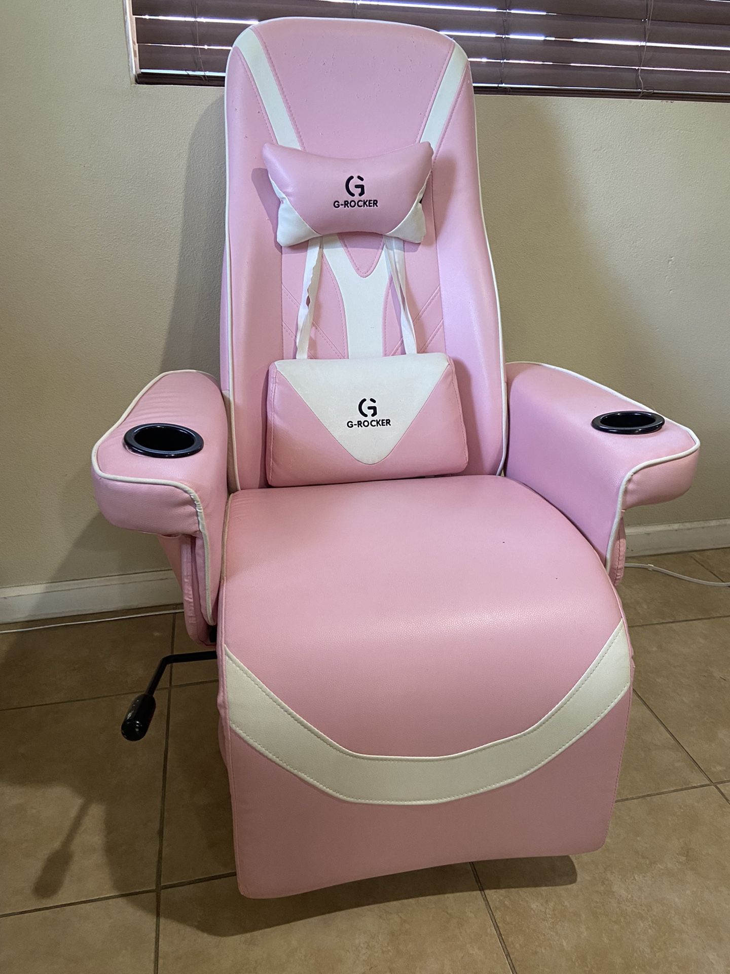 Pink G-Rocker Gaming Chair Recliner