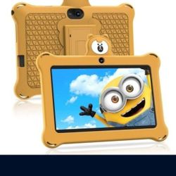 Kids Tablet 7 inch 32GB WiFi Android 13 Tablet For Kids Bluetooth | Parental Control | Pre-Installed Learning Tablet Apps for Toddlers Children | wit