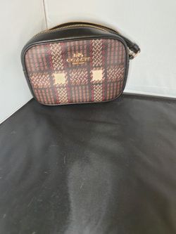 Coach New York Plaid Camera Bag