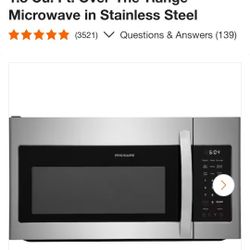 Frigidaire
1.8 Cu. Ft. Over-The-Range Microwave in Stainless Steel