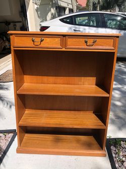 Bookshelves and coffee table