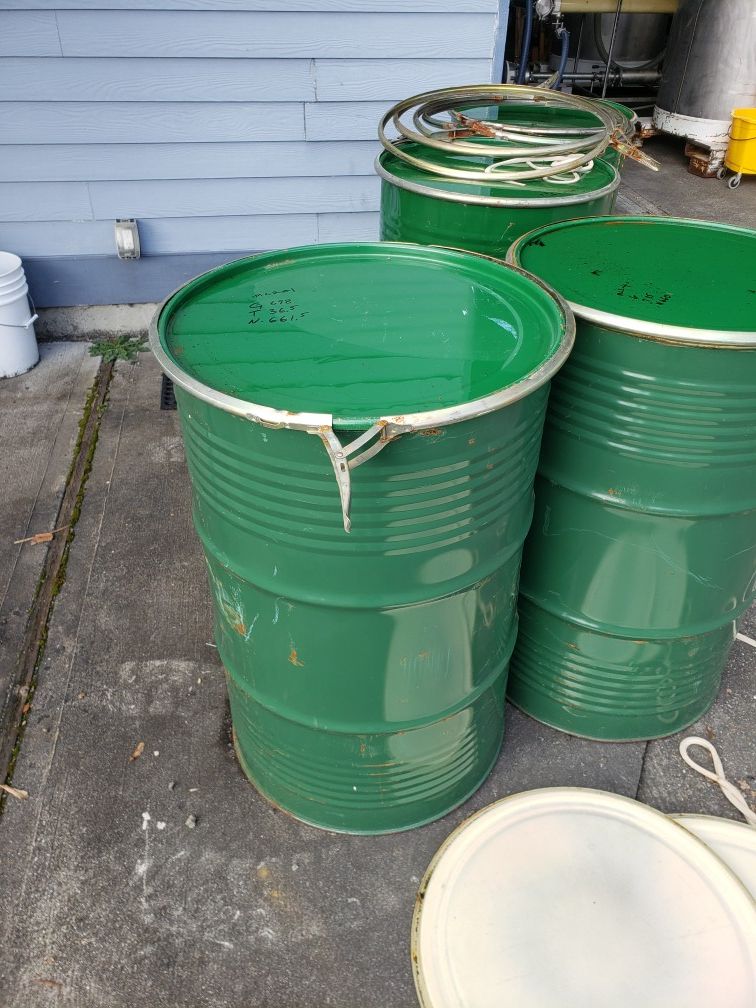 55 gallon steel barrels for Sale in Redmond, WA OfferUp