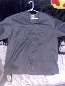 DarkGrey Dickie Button Up Shirt Size 2XL