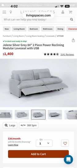 Dual Reclining Couch
