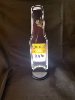 New Old Stock 2007 Acrylic LED Corona Light Light Up Bottle 14”x4” New In Box