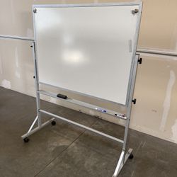 Rolling White Board, Magnetic, Double Sided