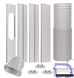 Portable Air Conditioner Window Vent Kit with 5.9" Exhaust Hose