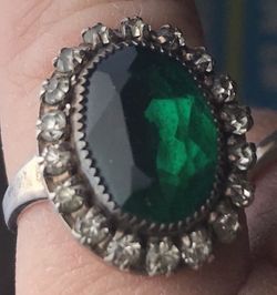 Martelli Sterling Silver Ring, 1920's Art Deco