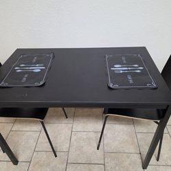 IKEA small table and 2 chairs
