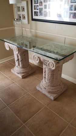 Stone Glass Cantera Table