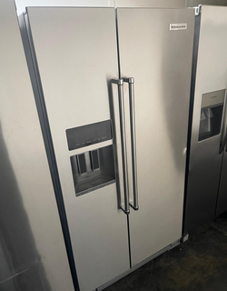 Deal: KitchenAid 25 cu ft SxS – Stainless, Ice Maker, Clean