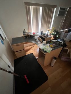 L shape computer table