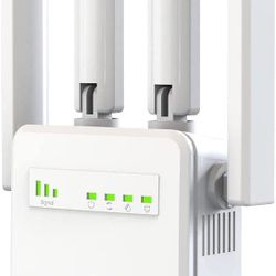 WiFi Extender 1200Mbps WiFi Range Extender Signal Booster up to 5000sq.ft and 40 Devices, Wireless Internet Repeater and Signal Amplifier for Home, 4