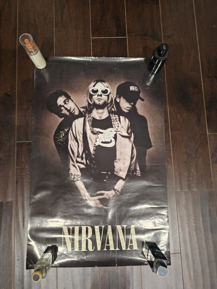 Nirvana Poster Original 1993 33x22