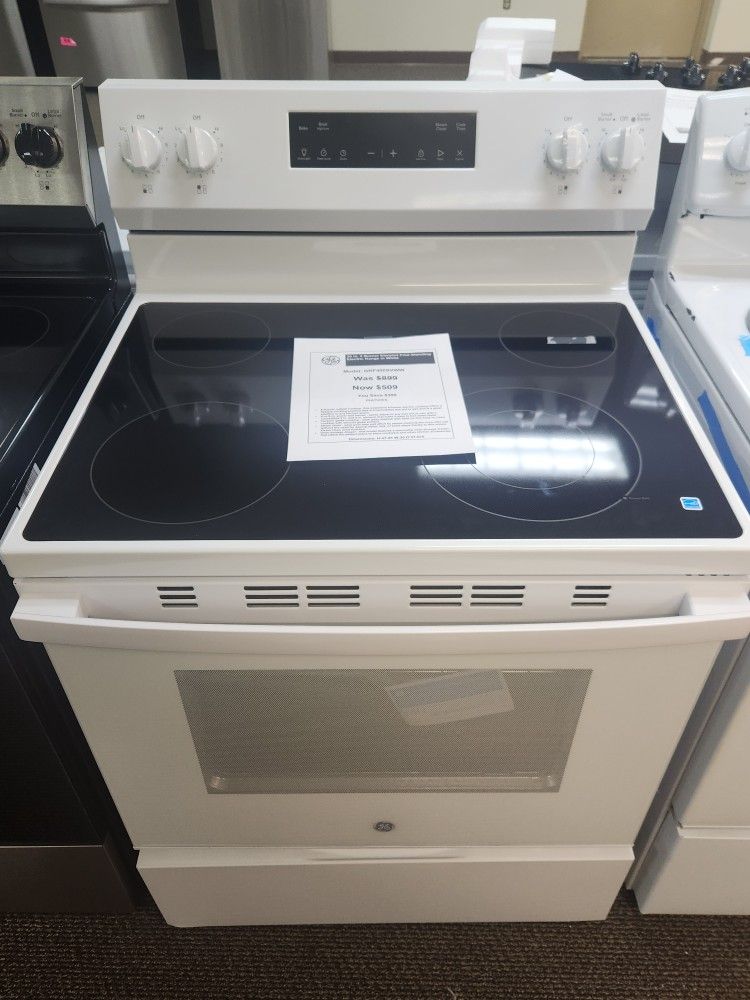 30 in. 4 Burner Element Free-Standing Electric Range in White