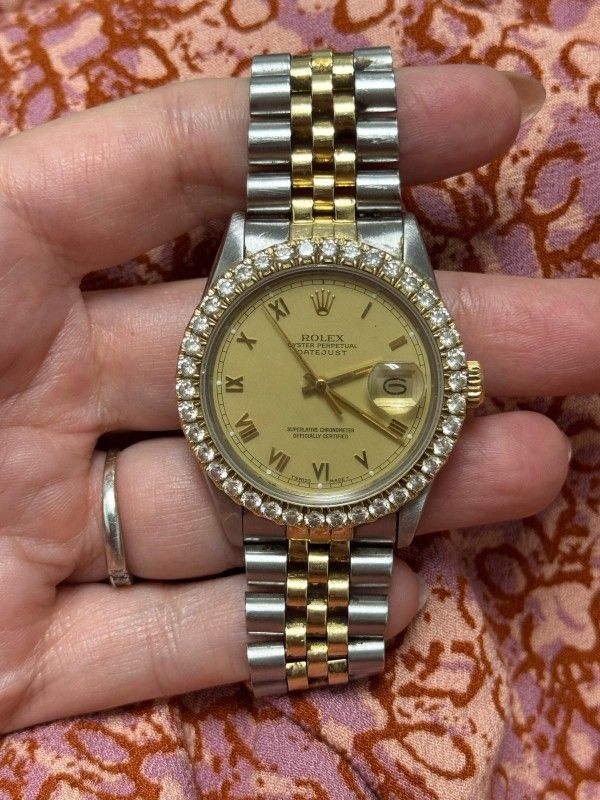 Rolex Datejust Diamond Original Rolex Datejust 36 Steel Diamond