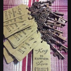 Bottle Openers,  Skeleton Key Party Favors