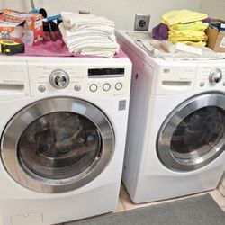 LG washer and dryer replace both pumps and cold water switch in the washer dryer has a new rollers and thermal switches