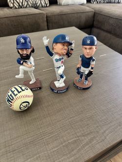 Dodgers Bobbleheads + ball
