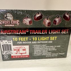 Airstream Trailer String Lights 10 Airstream Shaped Bulbs Indoor Outdoor 10' New