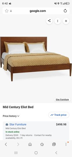 NEW Eliott Mid Century bed