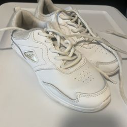 BCG Girls White Leather Athletic Sneaker, Size 2.5