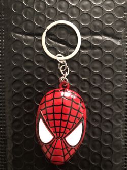 Marvel Spiderman Face Keychain Ring