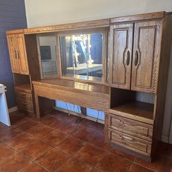 wood dresser / vanity 