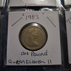 Queen Elizabeth ll one pound