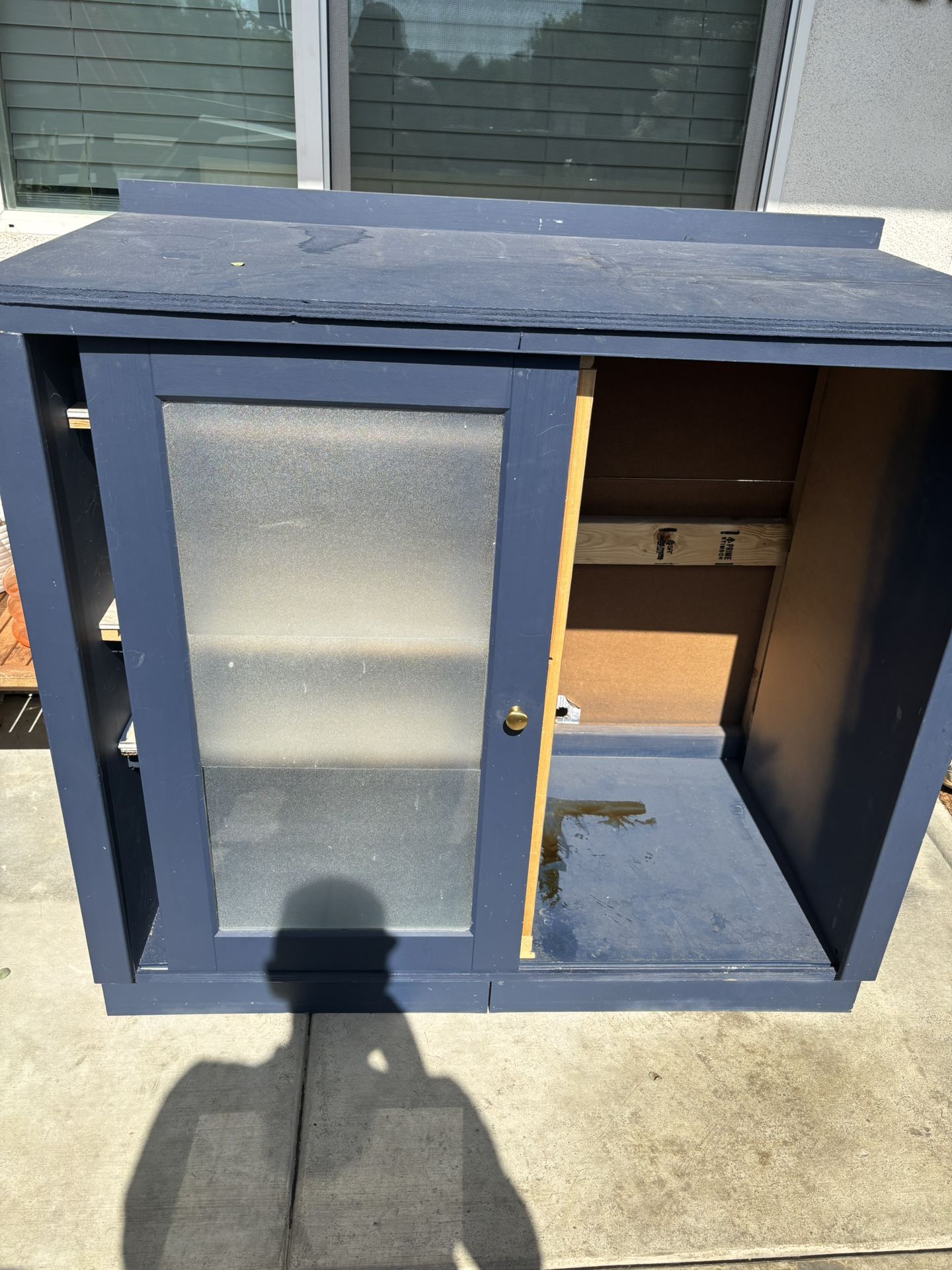 Cabinet Bar (with Mini Fridge Space) 