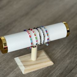Handmade Beaded Stretch Bracelet 